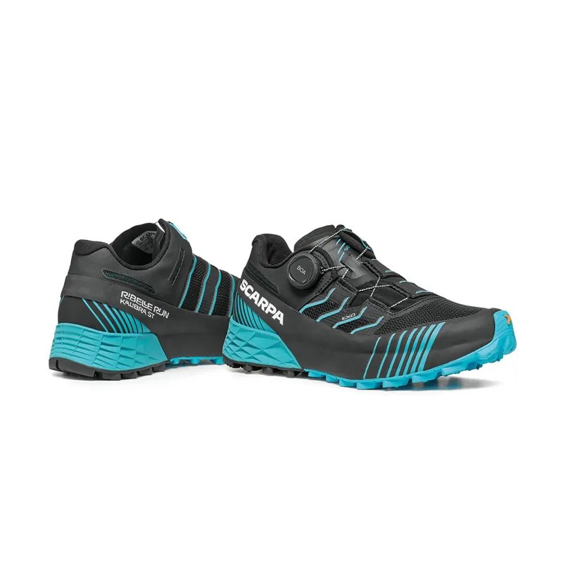 Scarpa Womens Ribelle Run Kalibra ST Shoes - Black-Azure-4